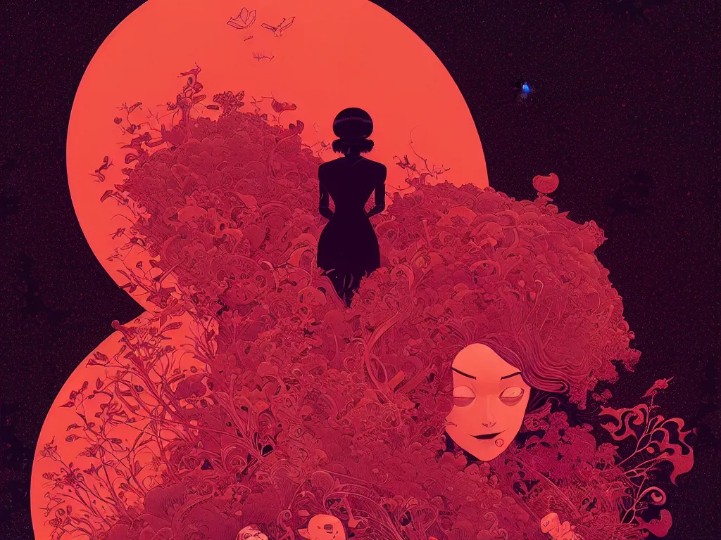 Image similar to beautiful woman by balmy enso, jamie hewlett, nicolas delort, moebius, victo ngai, josan gonzalez, kilian eng