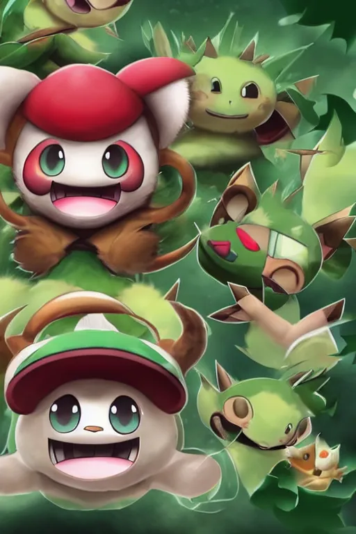 Prompt: teemo, a pokemon card of teemo, pokemon card screenshot