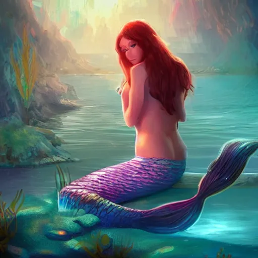 Image similar to a mermaid, cinematic lighting, soft bokeh, fantasy, modern, colourful, highly detailed, digital painting, artstation, deviantart, concept art, sharp focus, illustration