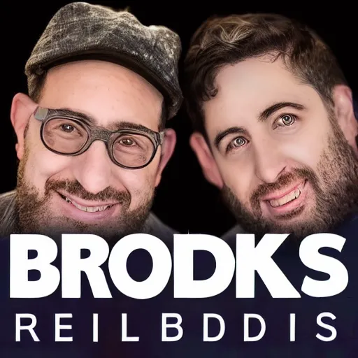 Prompt: radio hosts david brody and skeery jones the brooklyn boys podcast real life, 8 k, 4 k uhd, realistic, hyper realistic, super detailed, very detailed, detailed