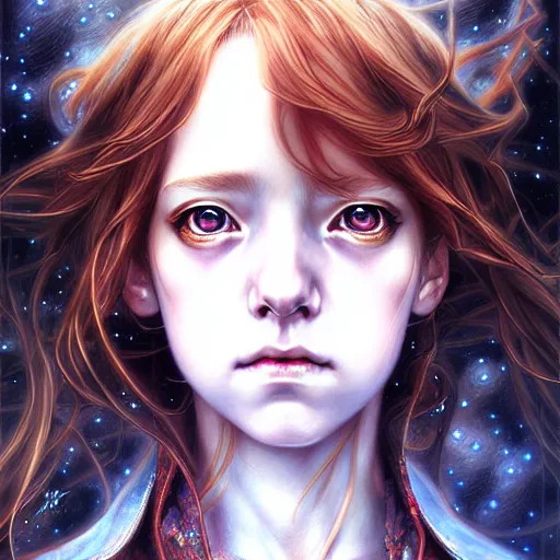 Image similar to a hermione, an ultrafine detailed painting by ayami kojima, cgsociety, fantasy, anime digital art, lovecraftian, cosmic horror, detailed painting