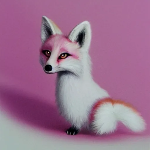 Image similar to pink fox, hyper realistic, 1 6 k, artstation,