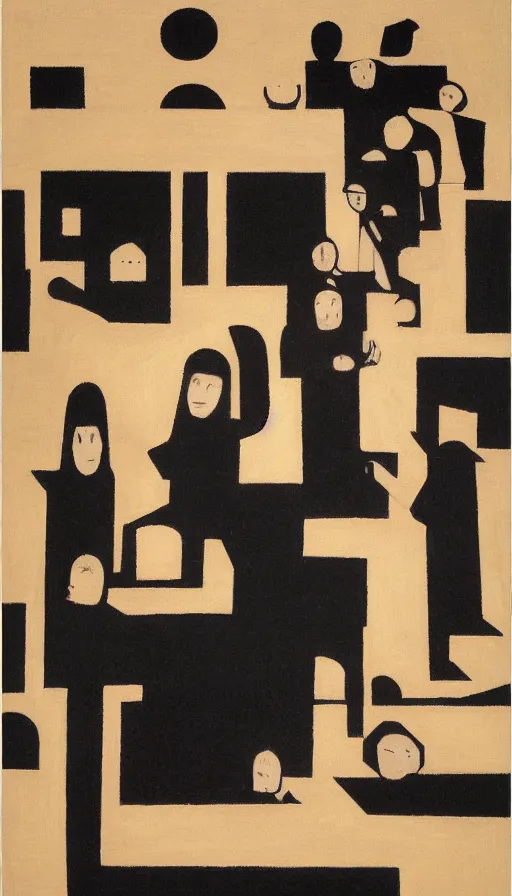 Image similar to phase transition by will barnet