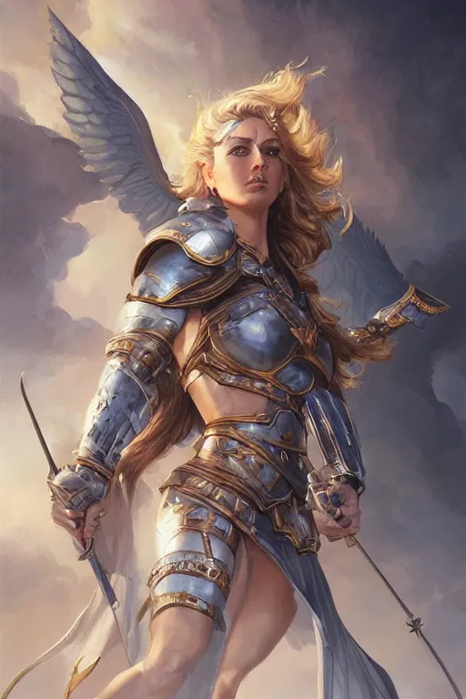 Image similar to amazon valkyrie athena, d & d, fantasy, portrait, highly detailed, headshot, digital painting, trending on artstation, concept art, sharp focus, illustration, art by artgerm and greg rutkowski and magali villeneuve