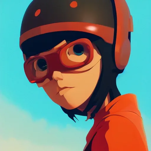 Image similar to face icon stylized minimalist flcl, loftis, cory behance hd by jesper ejsing, by rhads, makoto shinkai and lois van baarle, ilya kuvshinov, rossdraws global illumination