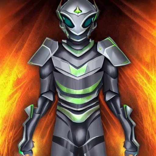 Prompt: High Fantasy Kamen Rider, glowing eyes, moody colors, rock quarry daytime, grey rubber undersuit, segmented armor, Guyver Dark Hero