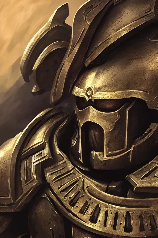 Image similar to armor portrait heros warhammer 4 0 k horus heresy fanart - the primarchs emperor by johannes helgeson animated with vfx concept artist & illustrator global illumination ray tracing hdr fanart arstation zbrush central hardmesh 8 k octane renderer comics stylized