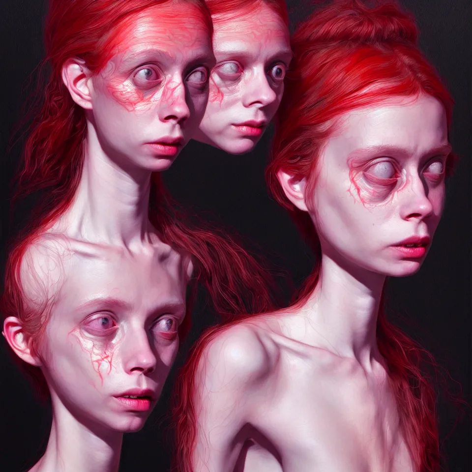 Image similar to bright realistic anorexic todd solondz, diffuse lighting, fantasy, intricate, elegant, highly detailed, lifelike, photorealistic, digital painting, artstation, illustration, concept art, smooth, sharp focus, art by francis bacon