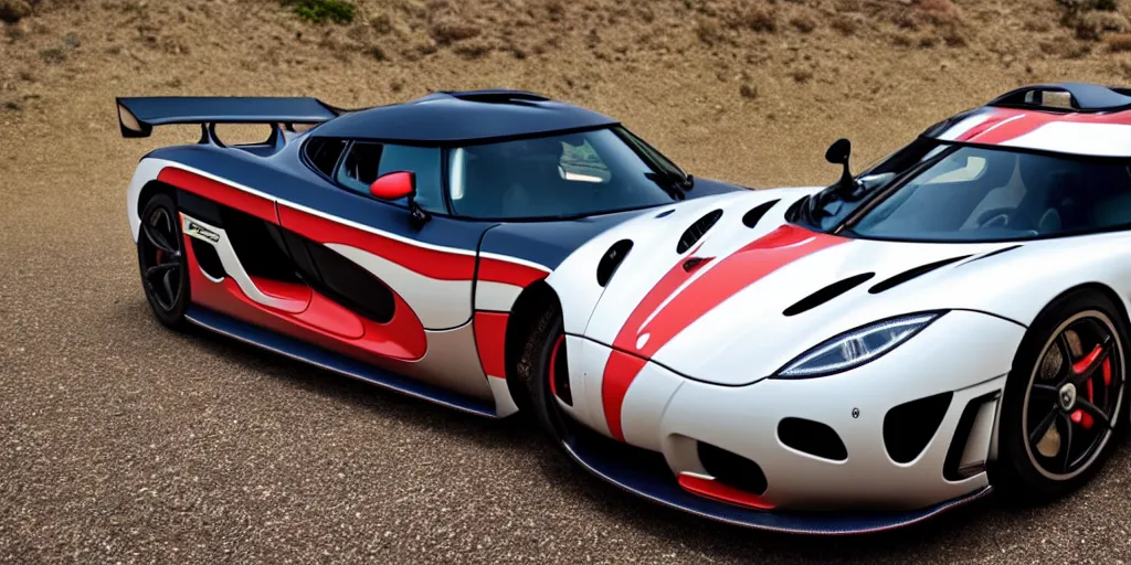 Image similar to Koenigsegg Agera R with lifted off-road suspension, photography, 8k, perfect crisp light