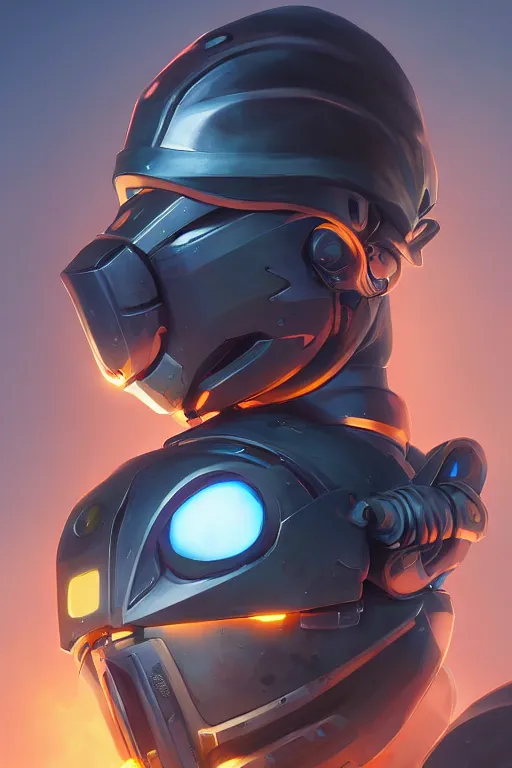 Image similar to epic mask helmet robot ninja portrait stylized as fornite style game design fanart by concept artist gervasio canda, behance hd by jesper ejsing, by rhads, makoto shinkai and lois van baarle, ilya kuvshinov, rossdraws global illumination radiating a glowing aura global illumination ray tracing hdr render in unreal engine 5