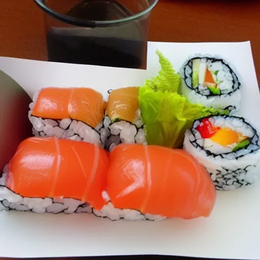 Image similar to McDonalds fast food sushi, food photo