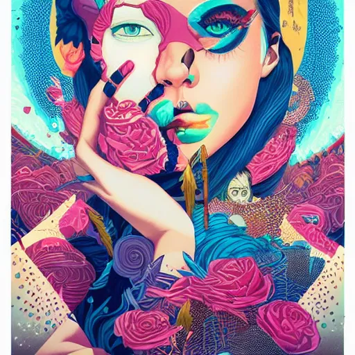 Image similar to tristan eaton, victo ngai, artgerm, perfect princess