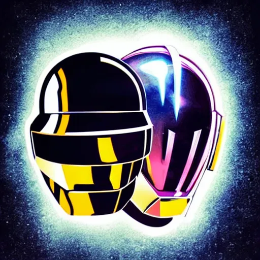 Image similar to daft punk concert in 1 bit art style