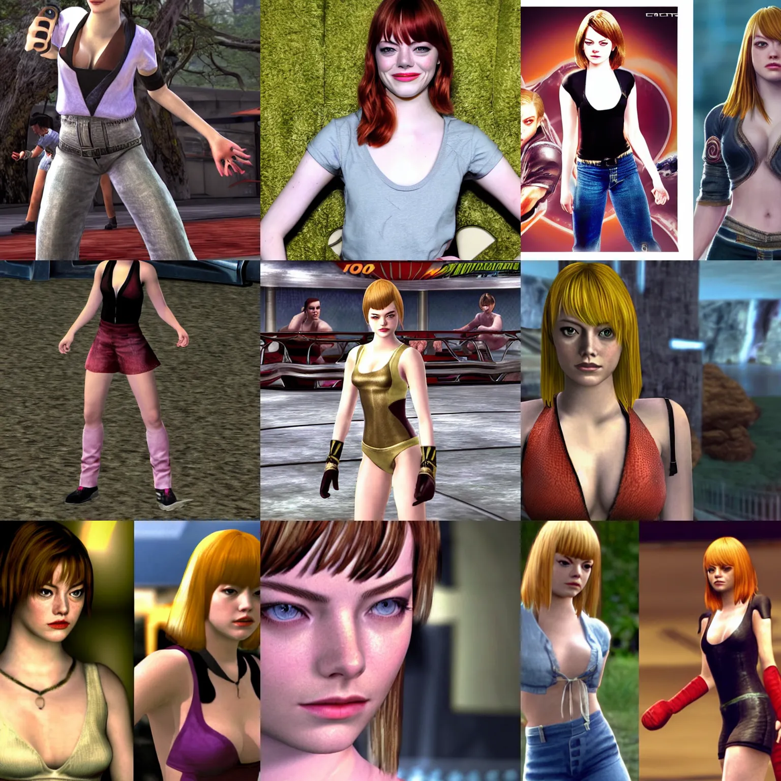 Prompt: emma stone in tekken 3