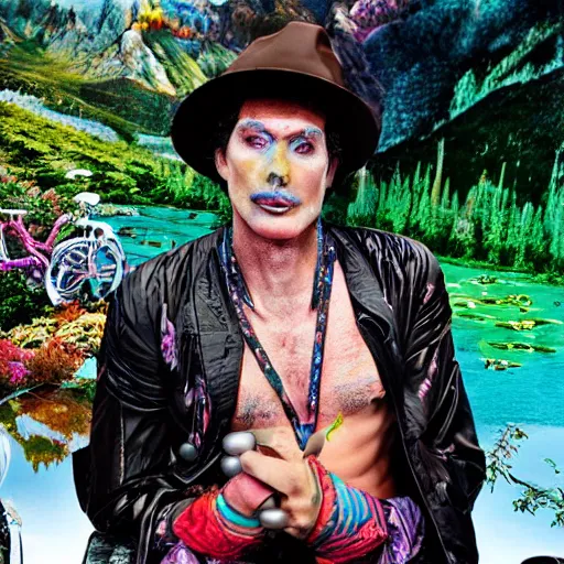 Prompt: a portrait of a character in a scenic environment by David Lachapelle