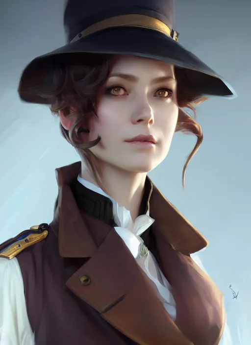 Prompt: character concept art of a female victorian detective, key visual, realistic shaded perfect face, fine details, dystopian environment and background, by stanley artgerm lau, wlop, rossdraws, james jean, andrei riabovitchev, marc simonetti, and sakimichan, trending on artstation