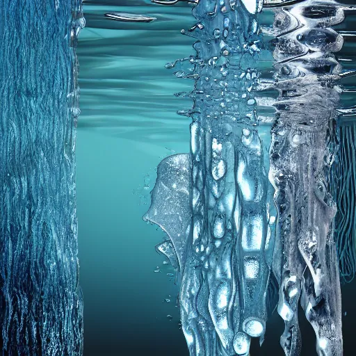 Image similar to icy submerged transparendigitalart leaked aquatic noticing