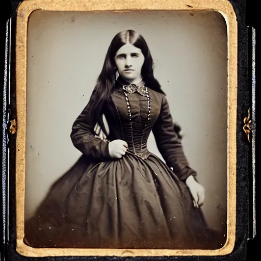 Prompt: clear photography of a beautiful and teenaged princess, circa 1 8 6 1