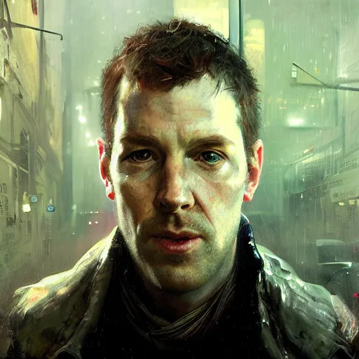 Image similar to chris rankin, hyperrealistic portrait, bladerunner street, art of elysium by jeremy mann and alphonse mucha, fantasy art, photo realistic, dynamic lighting, artstation, poster, volumetric lighting, very detailed face, 4 k, award winning