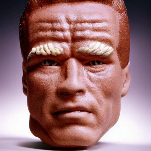 Image similar to chia head of arnold schwarzenegger