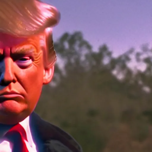 Prompt: donald trump in back to the future, 8k resolution, full HD, cinematic lighting, award winning, anatomically correct