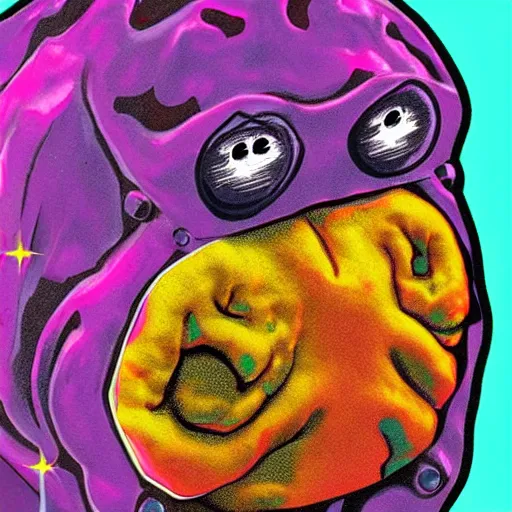 Prompt: tardigrade portrait, pop art style, psychedelic