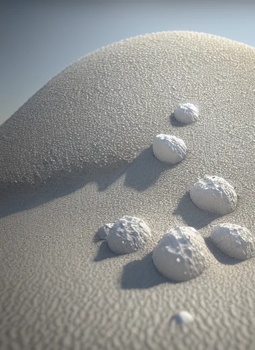 Prompt: white zen beach cave made of sand and geodes up close shot, sharp focus, global illumination, radiant light, alexandre ferra white mecha, irakli nadar, octane highly render, 4 k, ultra hd,