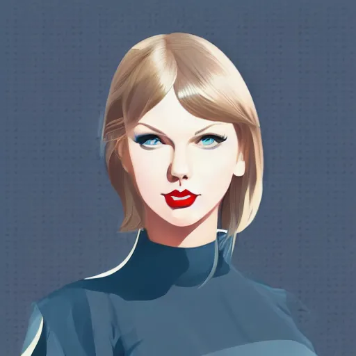 Prompt: taylor swift, clean cel shaded vector art. shutterstock. behance hd by lois van baarle, artgerm, helen huang, by makoto shinkai and ilya kuvshinov, rossdraws, illustration.