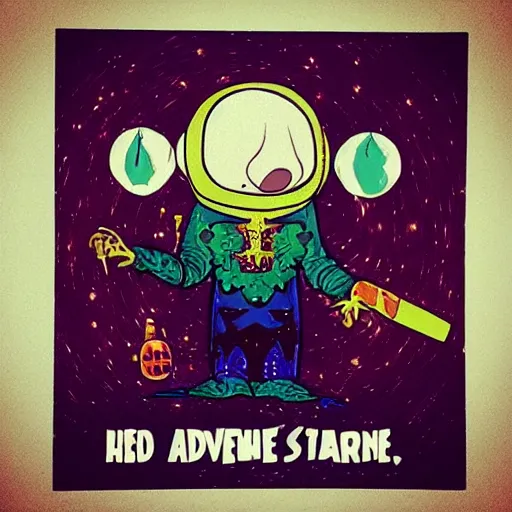 Image similar to “ evil wizard from space, adventure time style ”