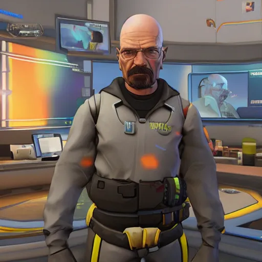 Image similar to walter white in overwatch