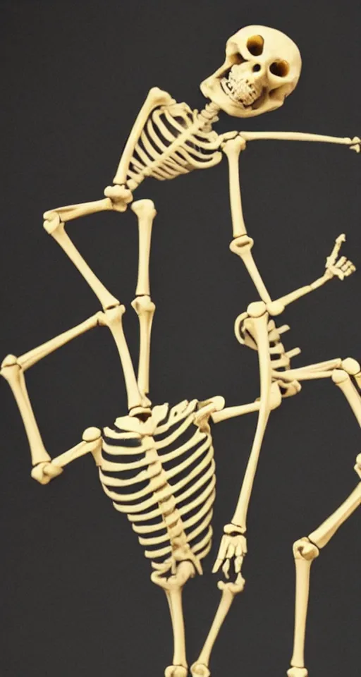 Prompt: dancing trombone skeletons