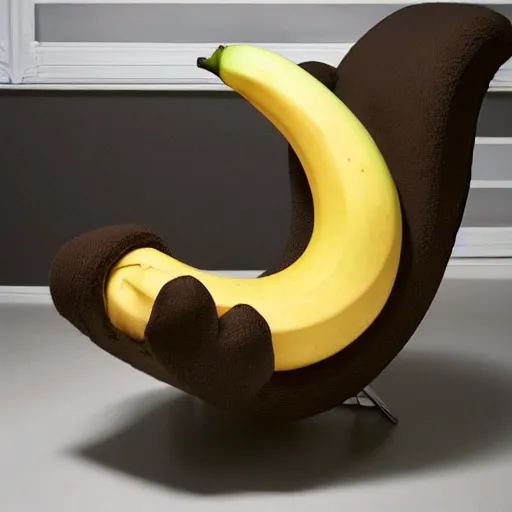 Image similar to a very comfy banana chair