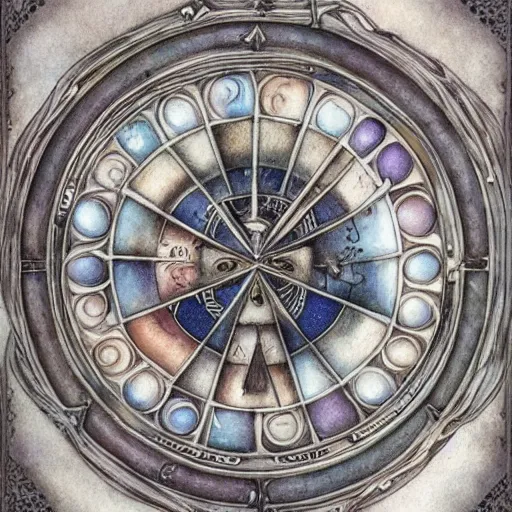 Prompt: detailed and sharp aquarius artistic zodiac artwork, mystic style, detailed, 8 k, detailed, symmetrical, by brian froud