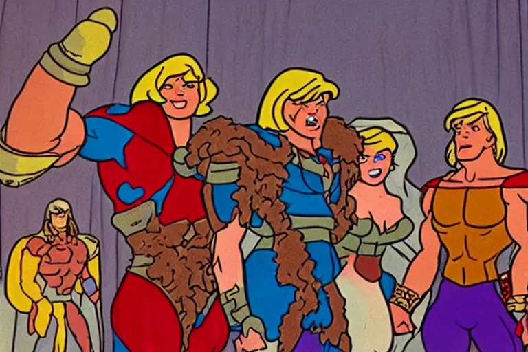 Prompt: He-Man and Teela getting married