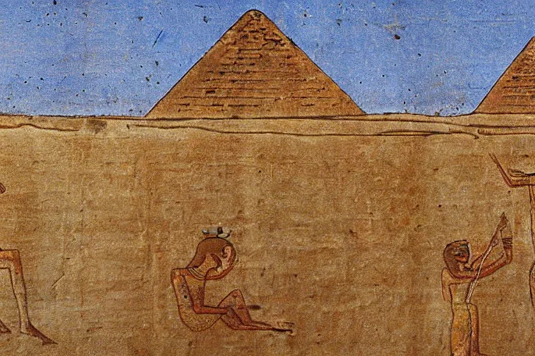 Image similar to Some Ancient Egyptian works are on papyrus, like The Book of the Dead