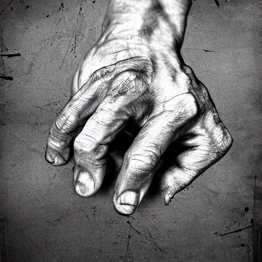 Image similar to highly realistic artwork, human fingers, photography, uhd, 8 k by diego fazio