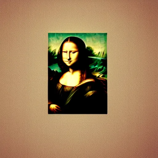 Image similar to The Mona Lisa giving the middle finger.