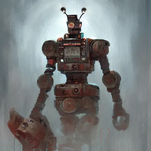 Image similar to robot by Eddie Mendoza in style of Jimmy Nelson