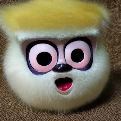 Prompt: Furby that looks like Donald Trump, ebay listing