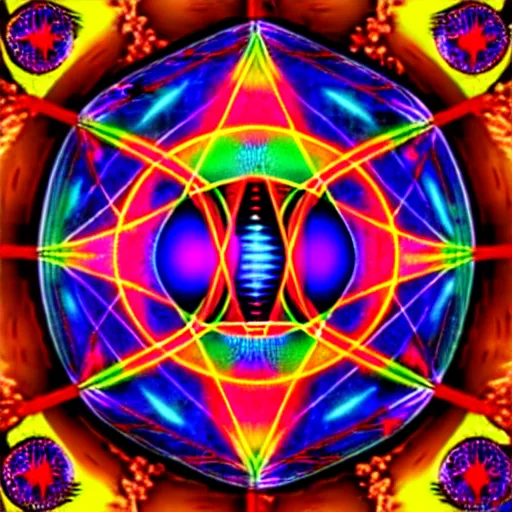 Image similar to dmt ego of death, over sacred geometry psychedelic hallucination, 8 k, high quality