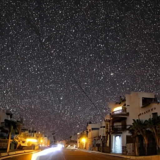 Image similar to duermo en la calle porque hay mas estrellas que ningun hotel