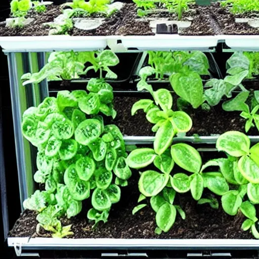 Image similar to “ hydroponic system, filled with plants ”