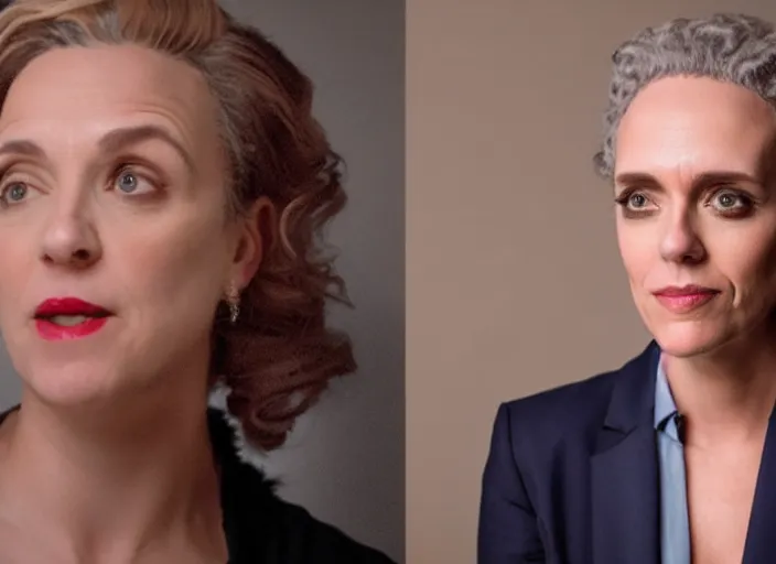 Image similar to photo still of woman!!!! jordan peterson!!!! dressed as a woman dressed as a woman, 8 k, studio lighting