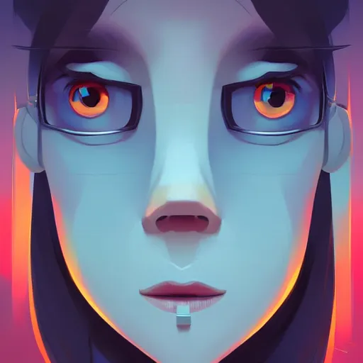 Image similar to face icon stylized minimalist rockoa €™ s modern life, loftis, cory behance hd by jesper ejsing, by rhads, makoto shinkai and lois van baarle, ilya kuvshinov, rossdraws global illumination