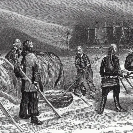 Image similar to french fur traders on the canadian frontier