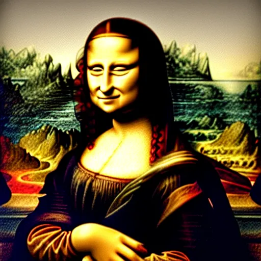 Image similar to mona Lisa as sponge bob