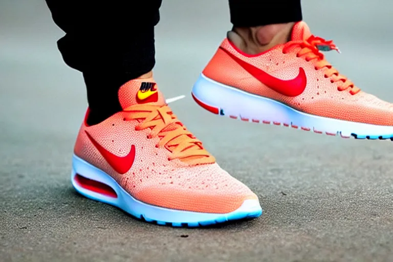 Image similar to nike sneaker made from coral reef