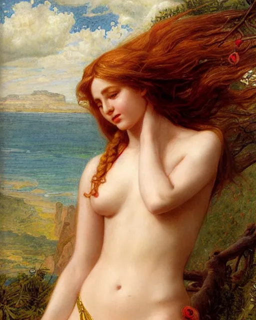 Image similar to bikini goddess by sophie anderson