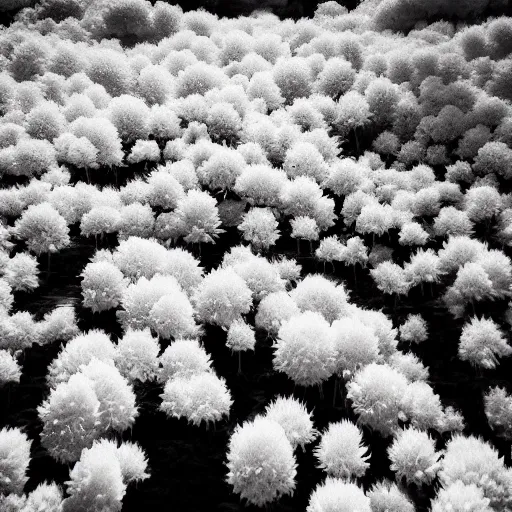 Image similar to a flower in infrared