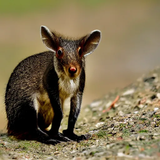 Image similar to A high resolution photo of a new mammal creature that doesn't exist, close up, nature photograph, nature lighting.